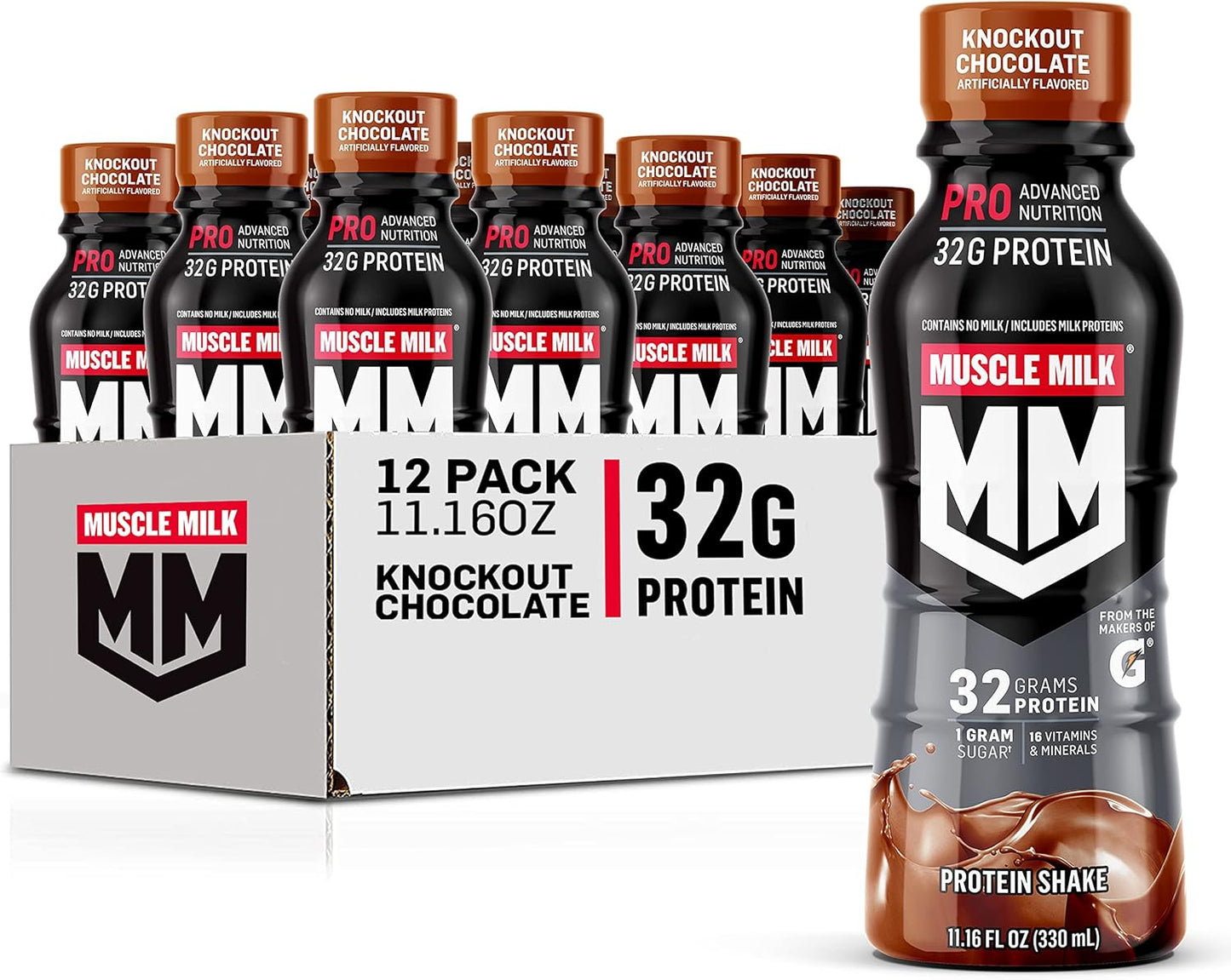 Fitness Essentials-Muscle Milk Pro Series High Protein Shakes - 40g Protein