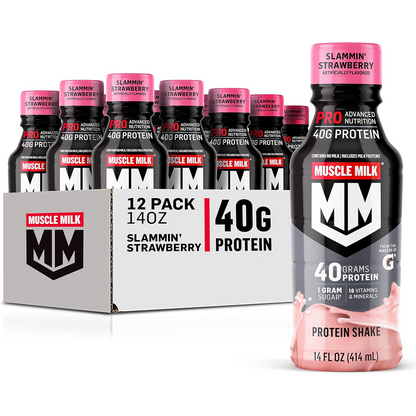 Fitness Essentials-Muscle Milk Pro Series High Protein Shakes - 40g Protein