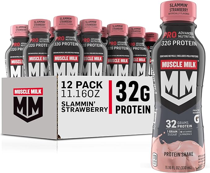 Fitness Essentials-Muscle Milk Pro Series High Protein Shakes - 40g Protein