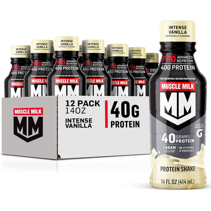 Fitness Essentials-Muscle Milk Pro Series High Protein Shakes - 40g Protein