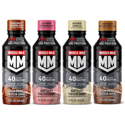 Fitness Essentials-Muscle Milk Pro Series High Protein Shakes - 40g Protein